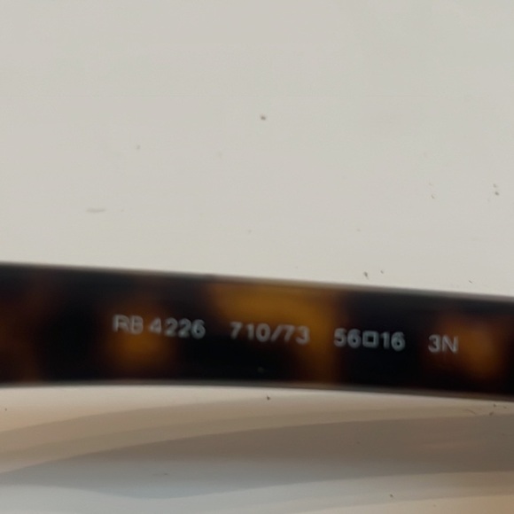 Ray-Ban Sunglasses RB 4226 710/73 Leopard Havana Prescription Logo - Picture 10 of 11